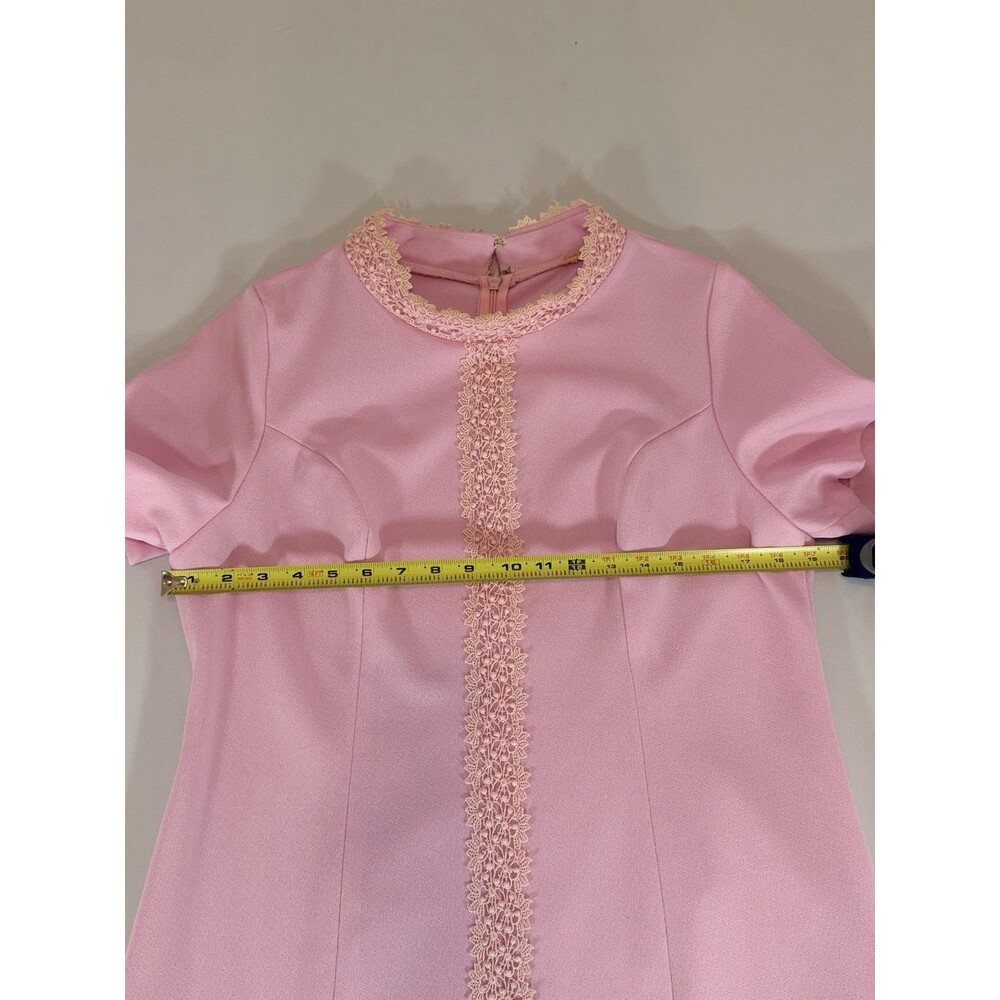 Vintage 1960s Alfred Werber Pink Coat Dress Set No Size Tag - Picture 12 of 16